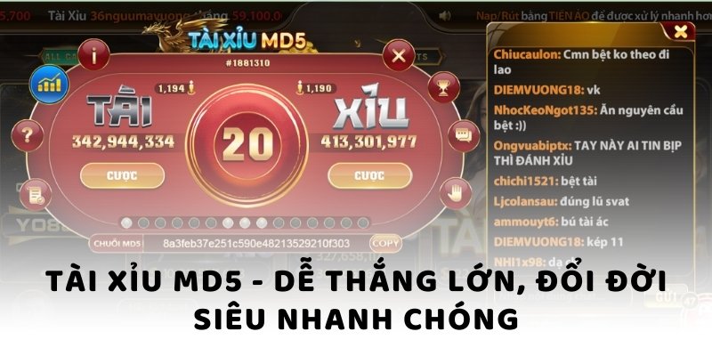 Vài tính năng siêu đặc biệt trong game Tài Xỉu MD5